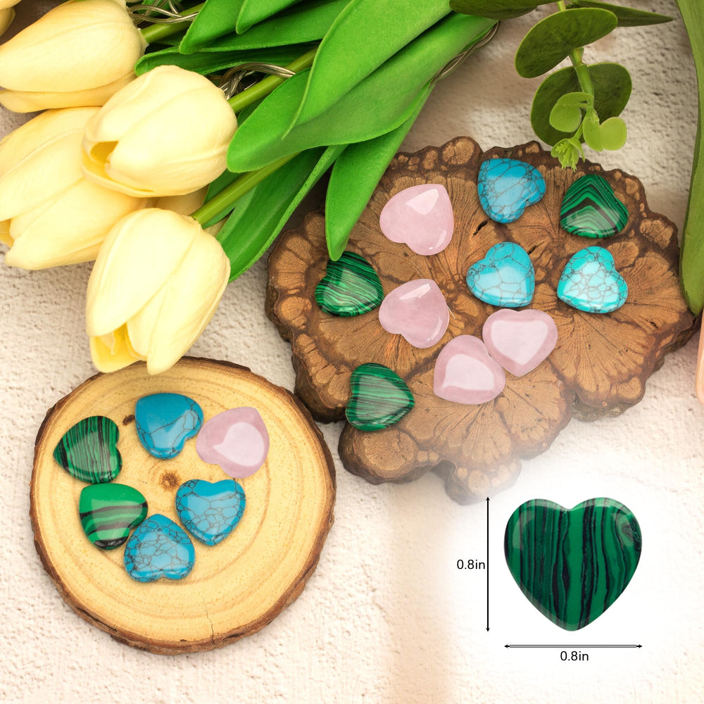 Xyntara rose quartz heart stones ideal as a thoughtful Valentine gift for her.