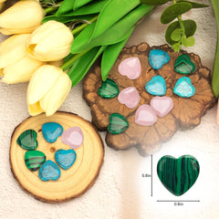 Xyntara rose quartz heart stones ideal as a thoughtful Valentine gift for her.