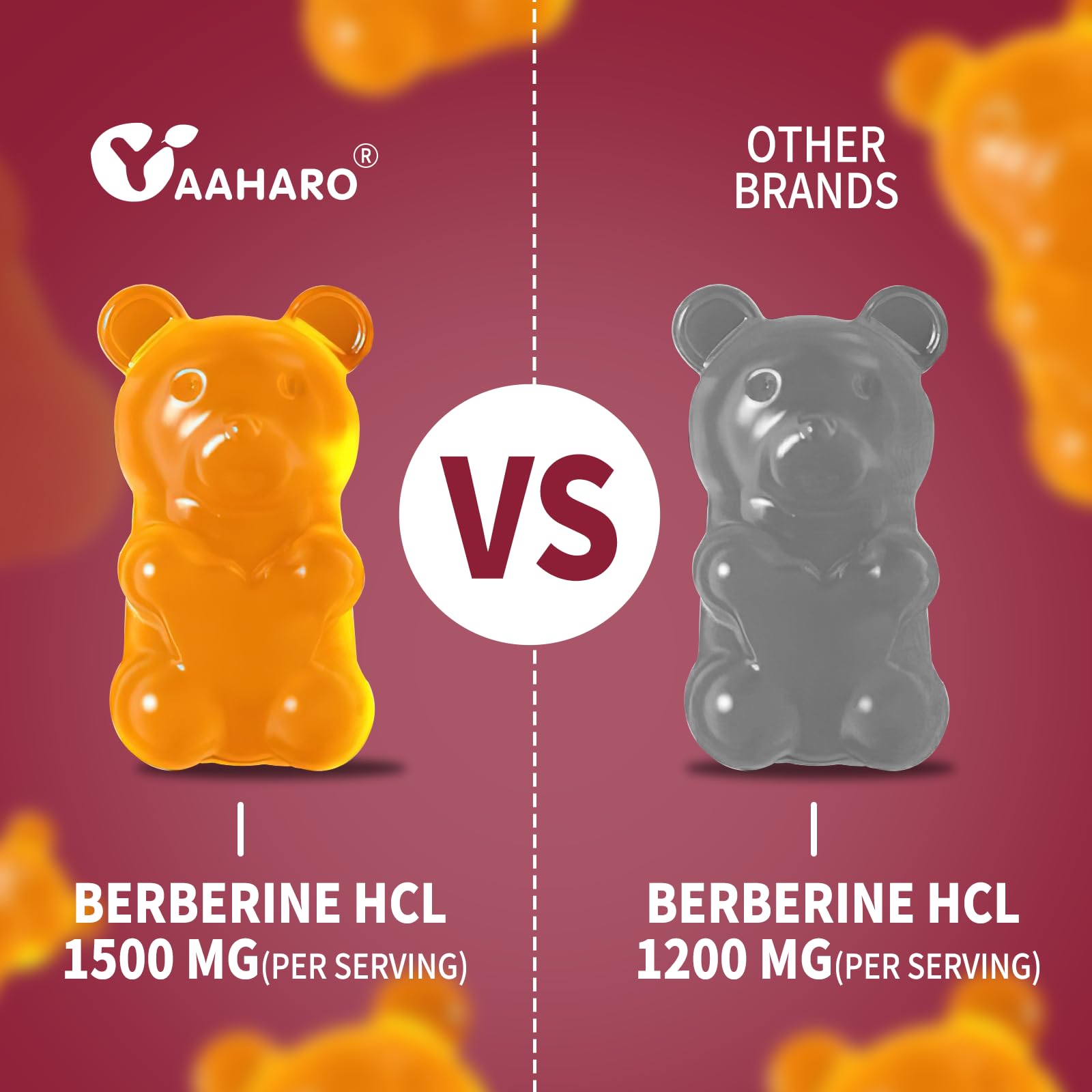 YAAHARO Berberine Cinnamon Gummies mixed-berry flavor appeals to taste preferences