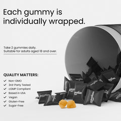 YadaVeela vegan sugar-free gummies suitable for daily wellness.