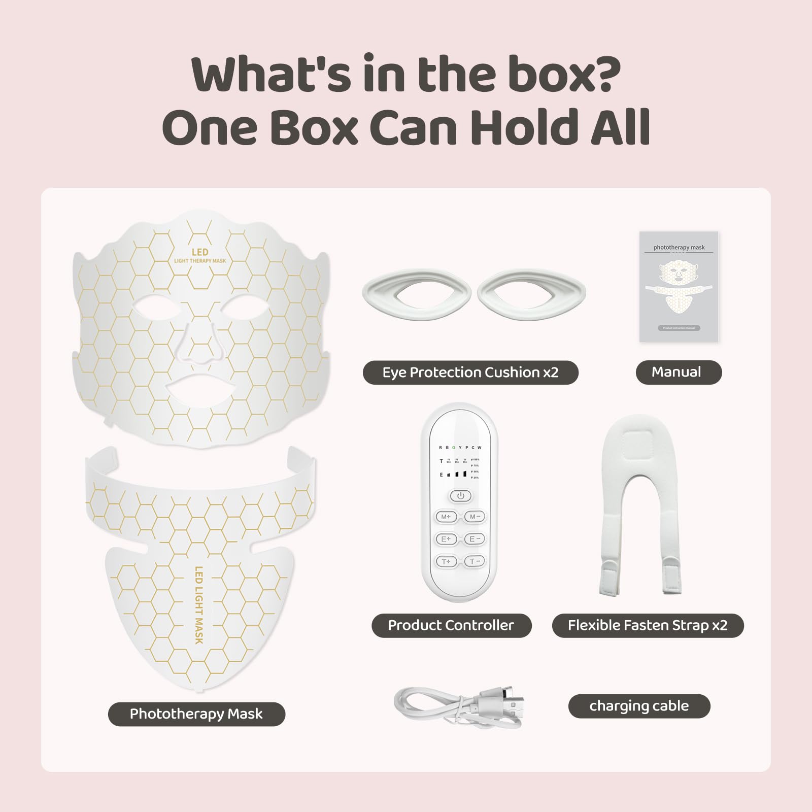 Yahi compact white design mask suited for home use