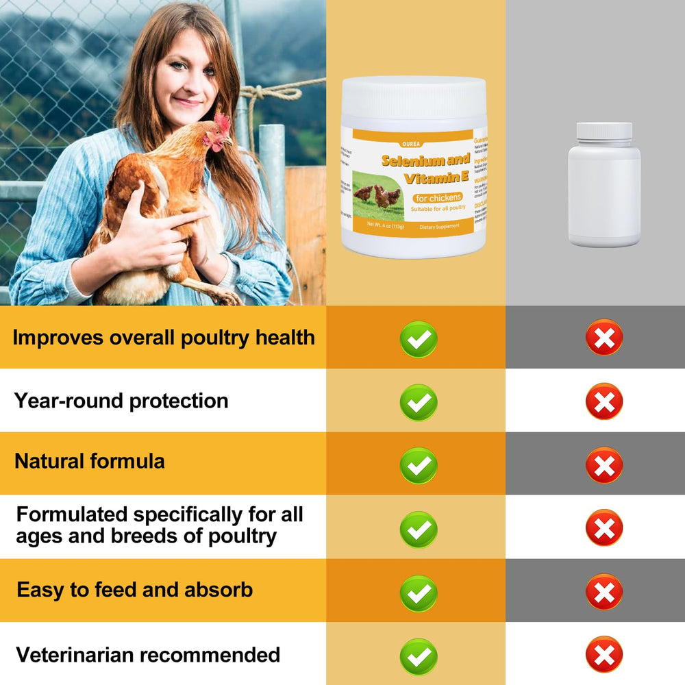 Packaging of Yakucho E+S Poultry Vitality Formula displayed on a shelf.