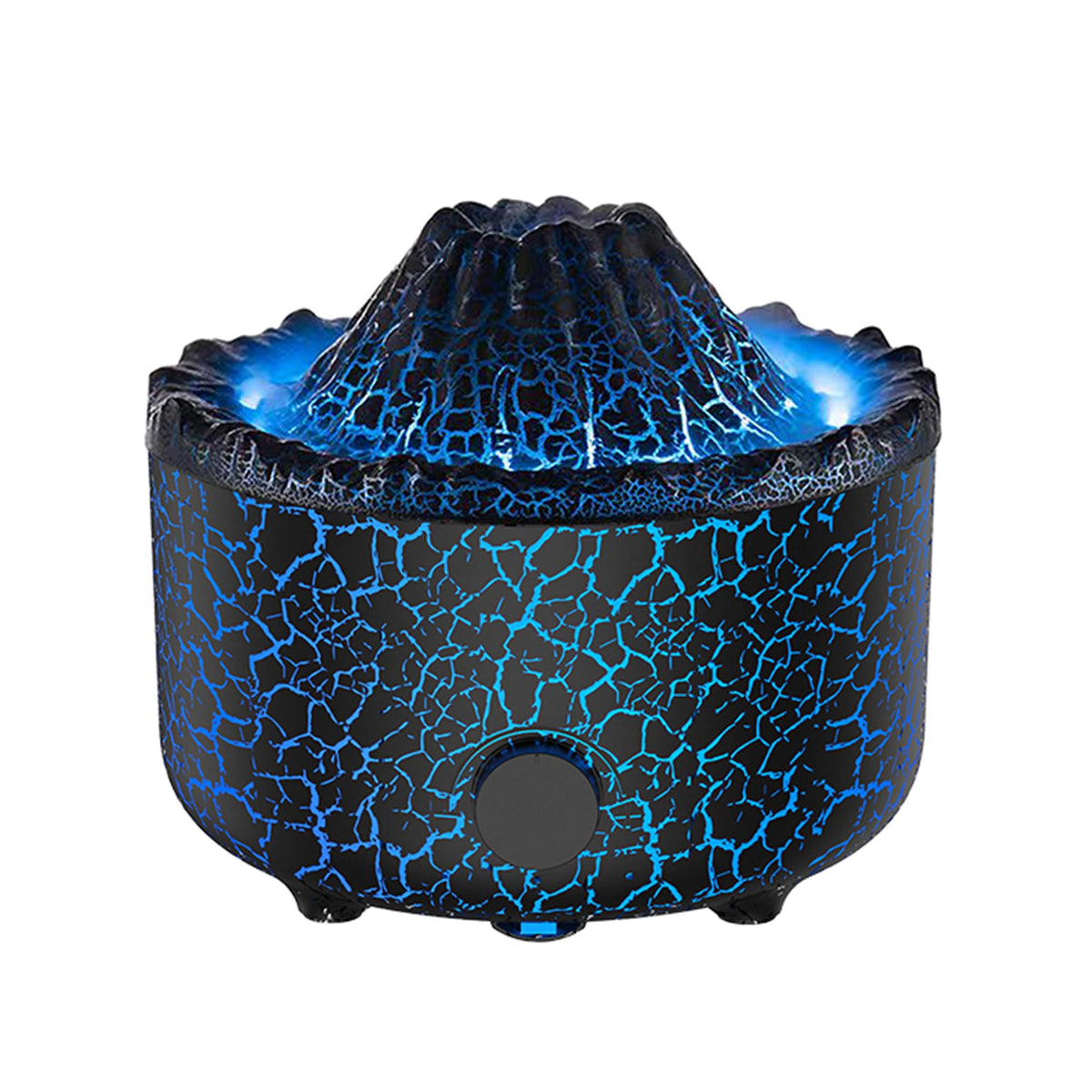 Yaledi Aromatherapy Diffuser volcano flame close-up for ambient mood lighting.