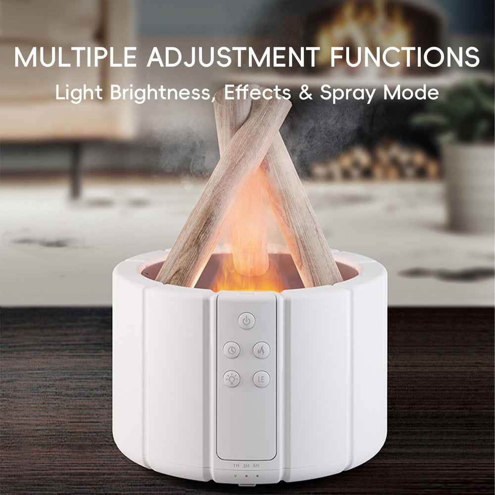 Yaledi Campfire Flame Diffuser remote control usage from a distance
