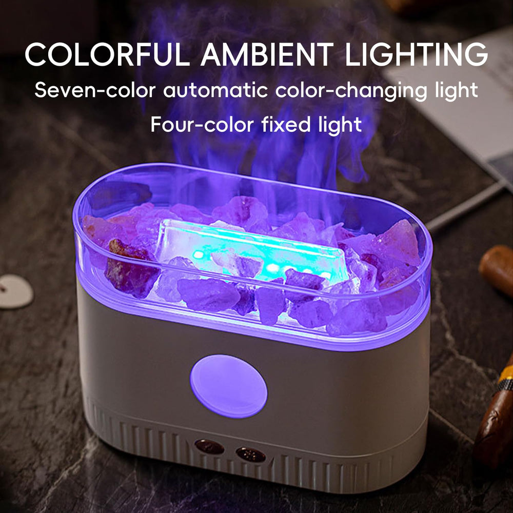 Yaledi diffuser in night-light mode provides soft bedtime illumination.