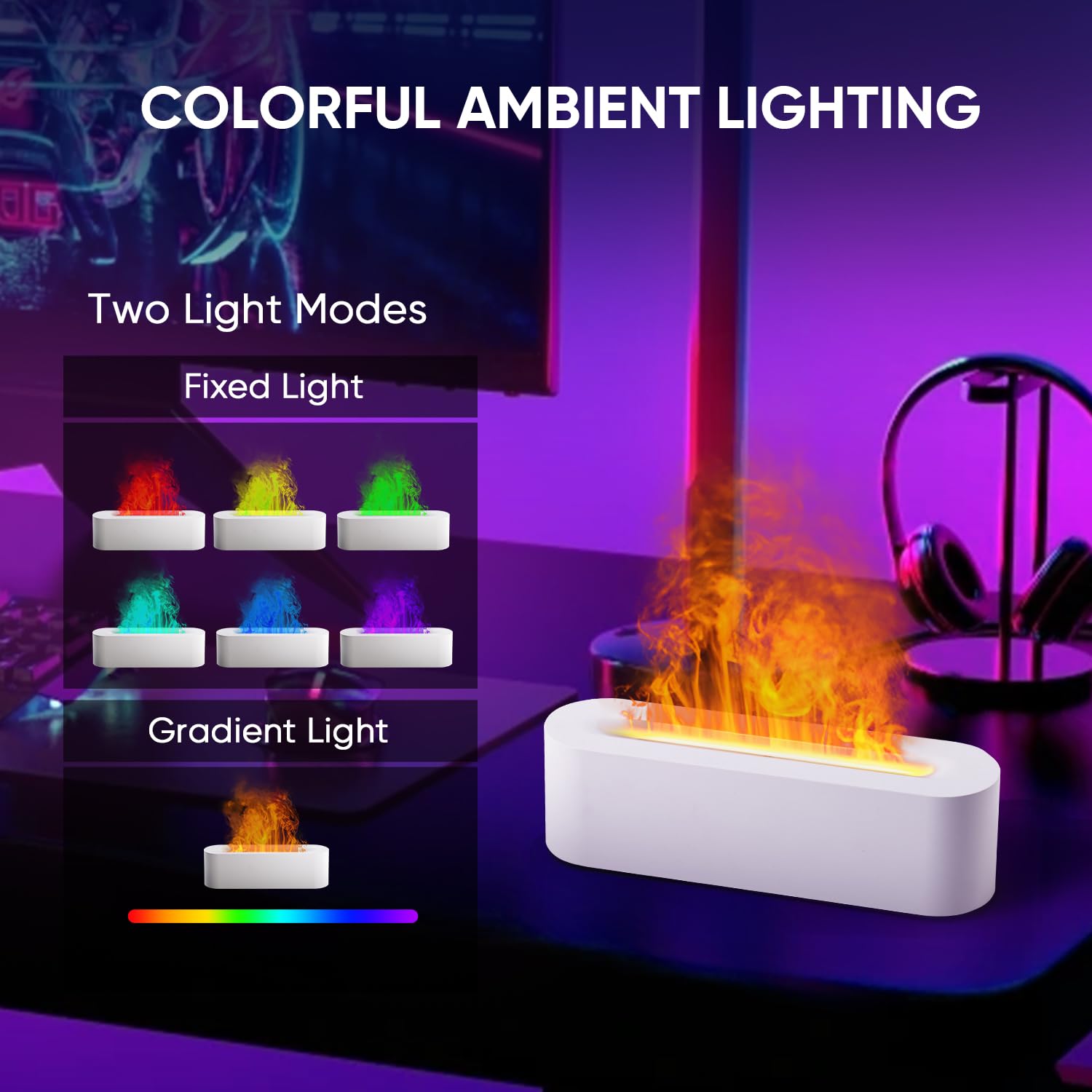 YALEDI Ultrasonic Mist Diffuser operates quietly for peaceful spaces