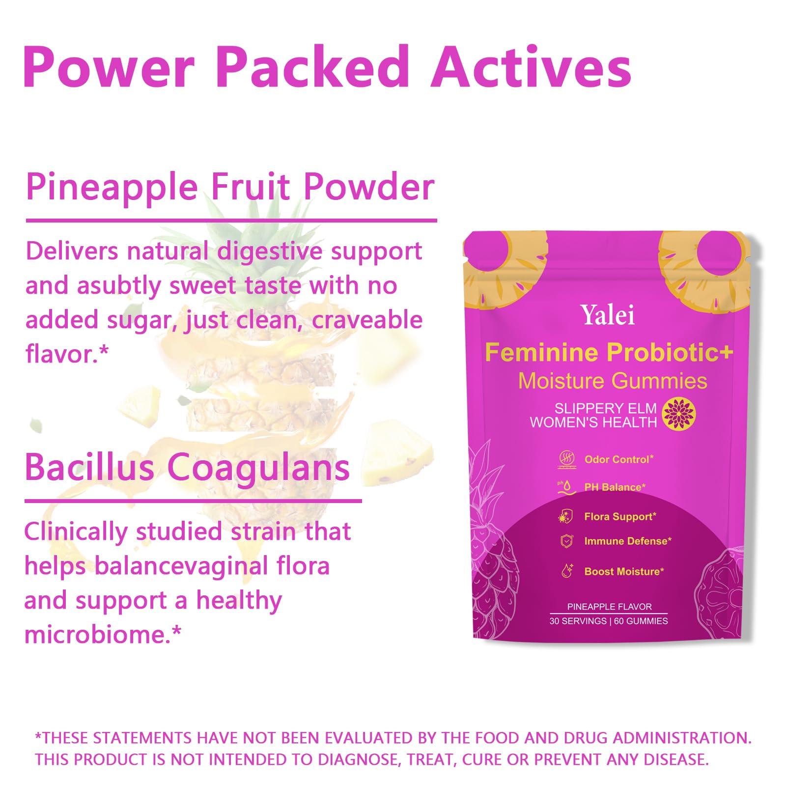 Pineapple-flavored Yalei gummies offer a tasty option for ongoing wellness routines.
