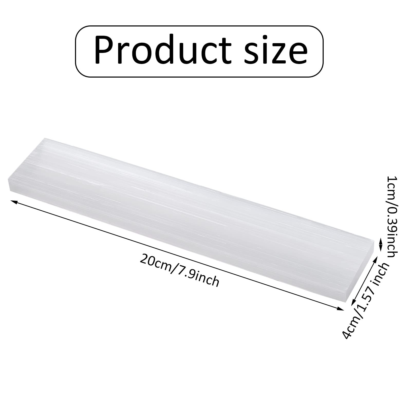 Yalikop selenite plate serving as a crystal charging station for jewelry and stones.