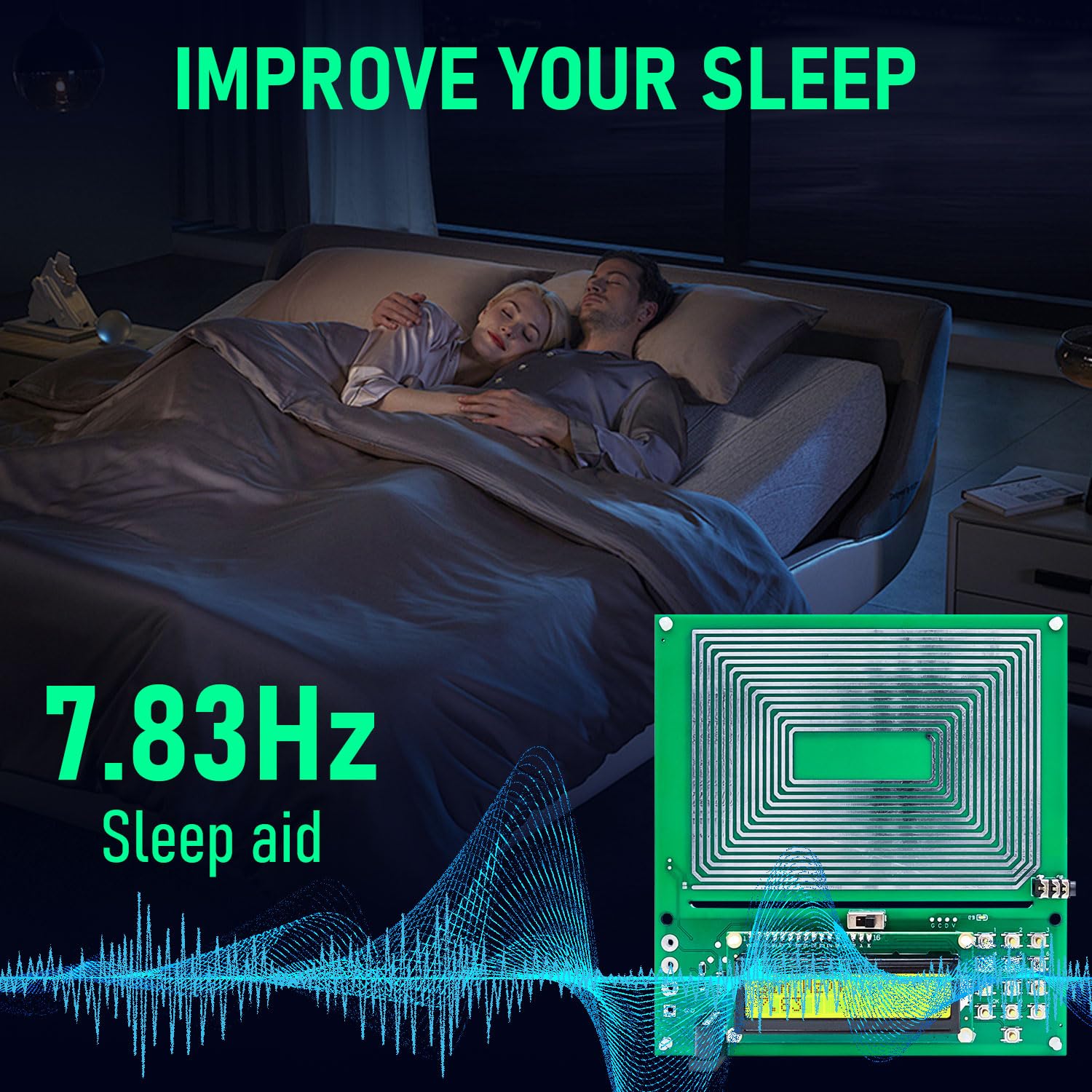 YAMEOME adjustable frequency control enables customized brainwave-inspired sessions.