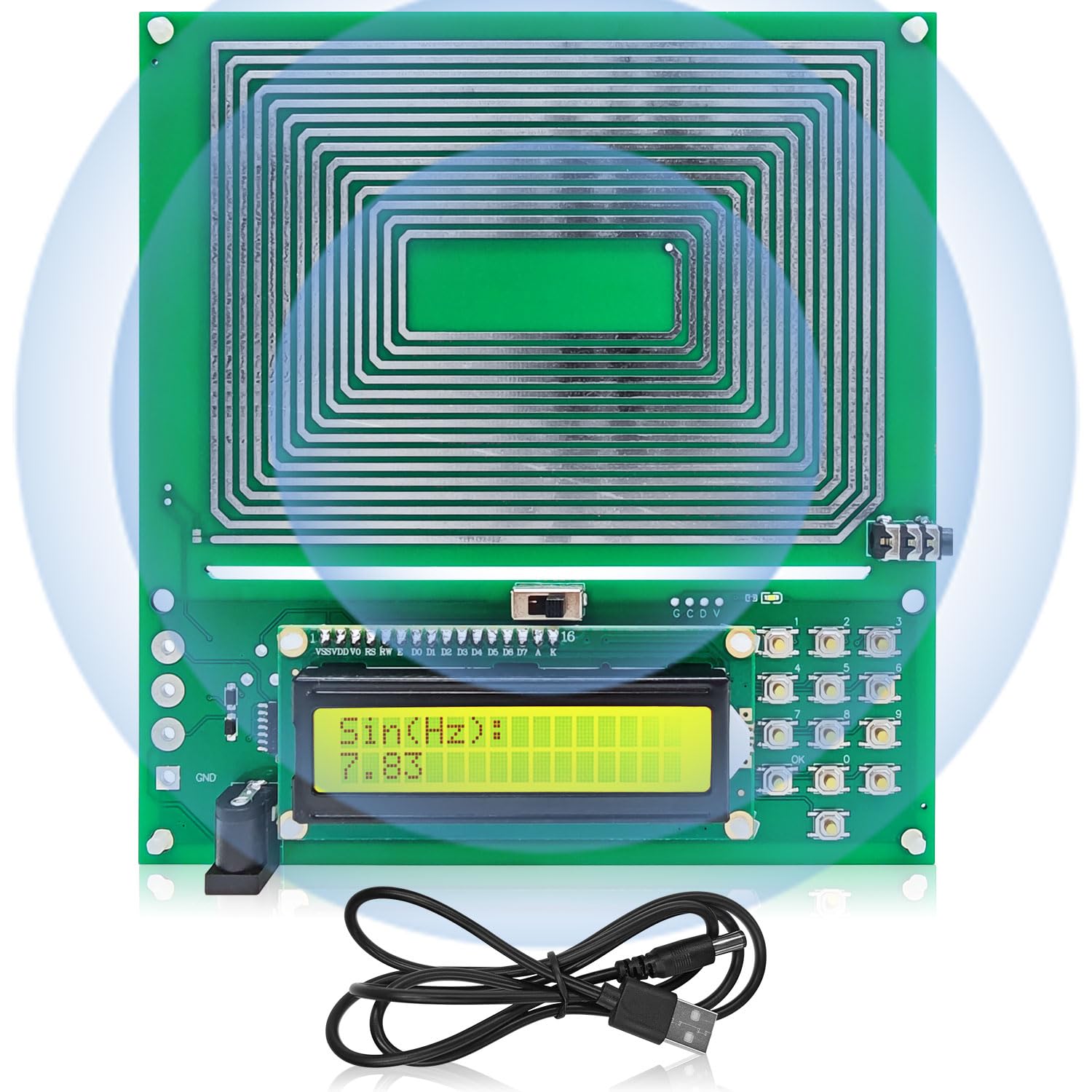 YAMEOME Schumann Wave Generator front view for home use and calm ambience.