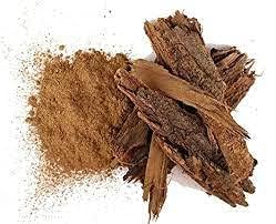 YAMKAY Karuvelampattai powder ingredients label, pure Prosopis Juliflora and Keekar bark.