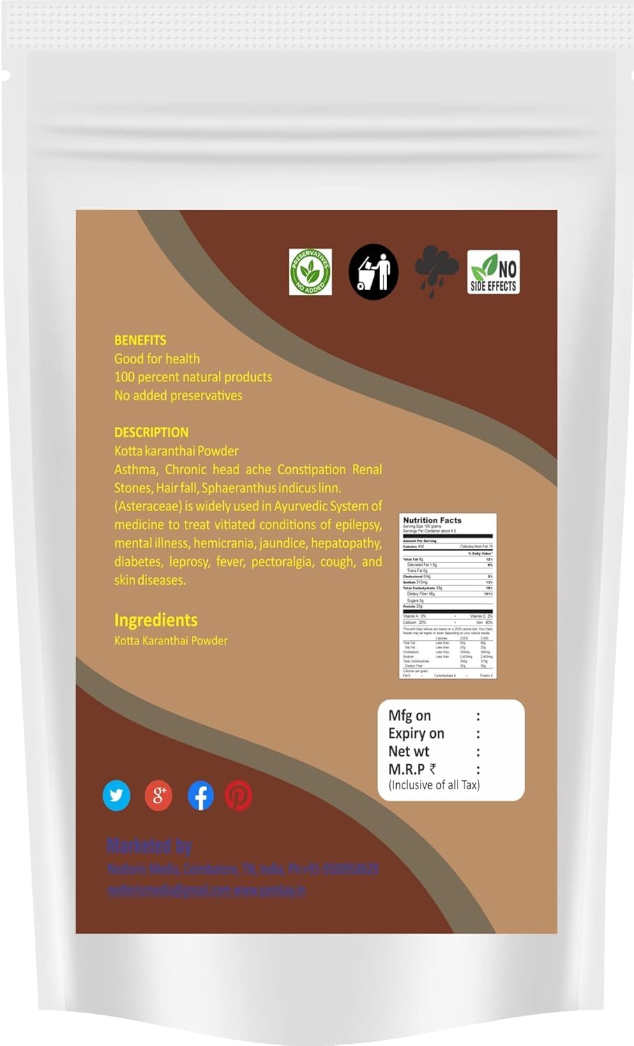 YAMKAY Gorakhmundi powder texture close-up shows fine grind for easy mixing
