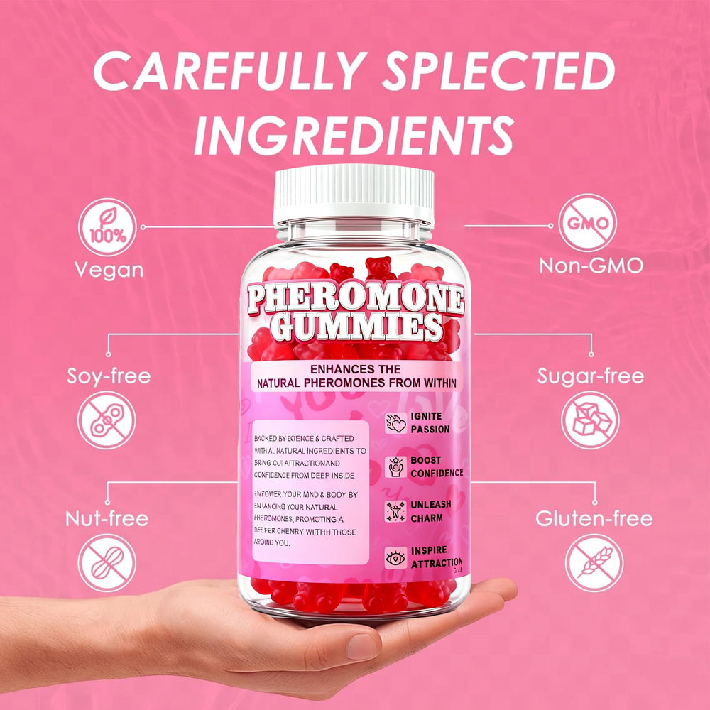 YAMLG Nurri gummies on a glass dish with strawberry flavor for a fresh routine.