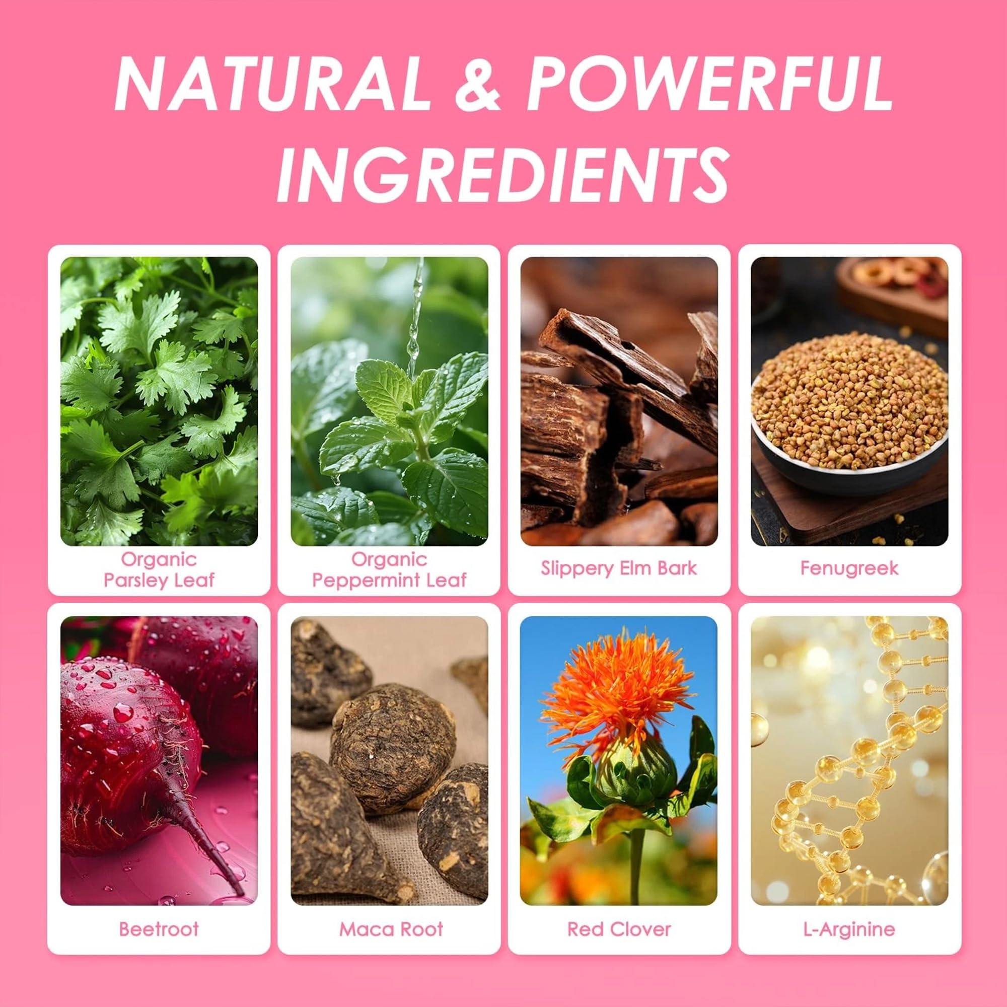 YAMLG Nurri ingredient list includes maca and red clover for hormonal balance support.