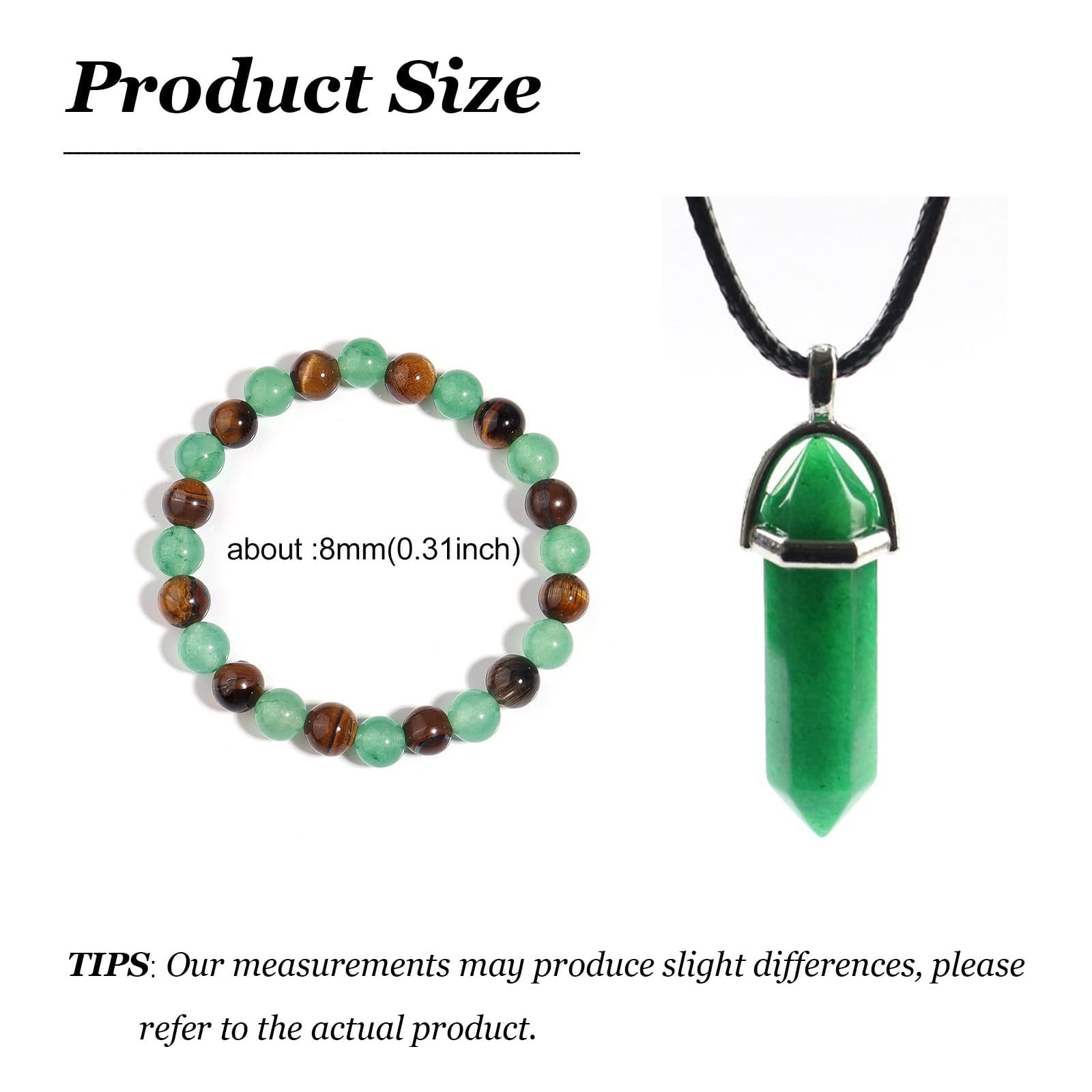 YANCHUN Beaded crystal bracelet close-up highlighting natural healing stones