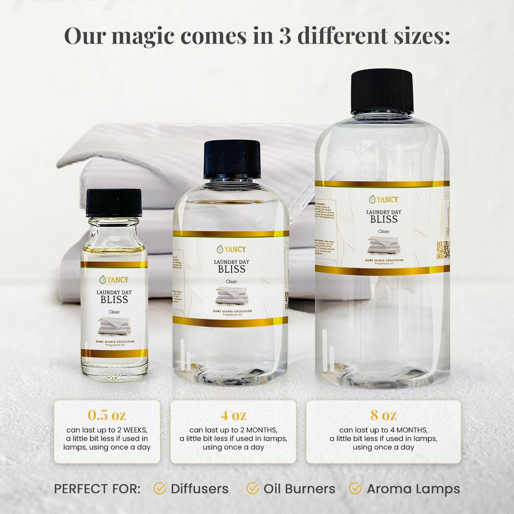 YANCY Laundry Day Bliss aroma-lamp-glow fills rooms with a refreshing, soft scent.