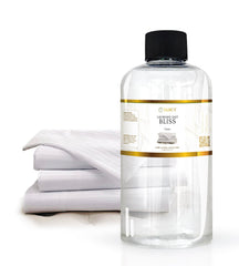 YANCY Laundry Day Bliss bottle pour delivers a crisp, fresh fragrance in any space.