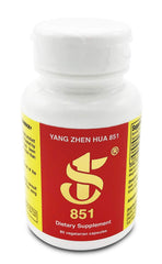 Yang Zhen Formula 851 bottle with 80 capsules, fermented organic soy protein for daily wellness.