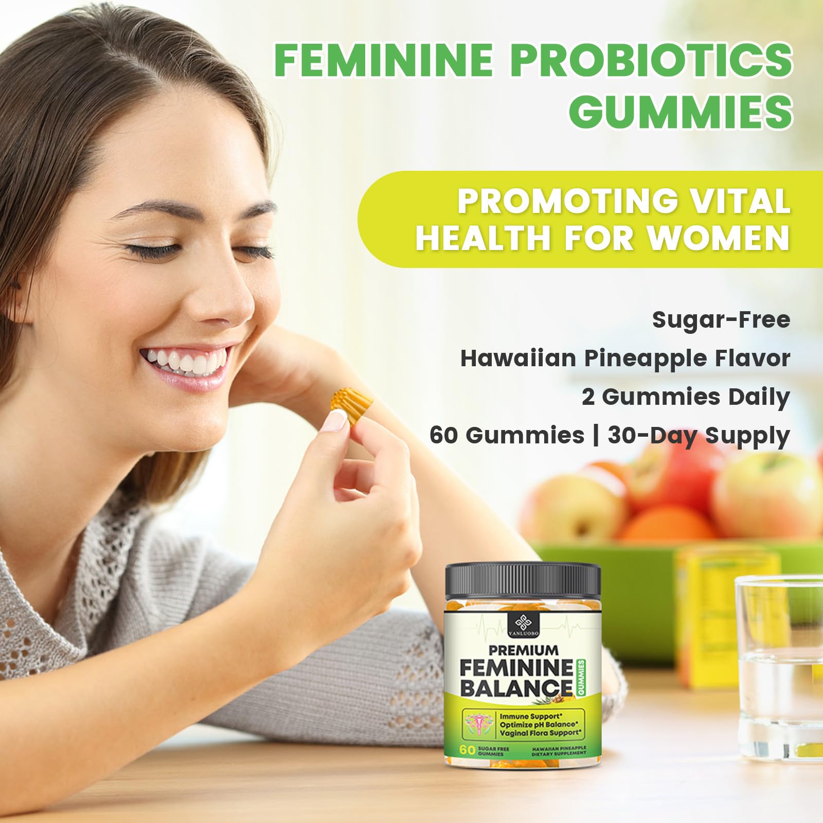 YANLUOBO Feminine Balance gummies after a yoga session