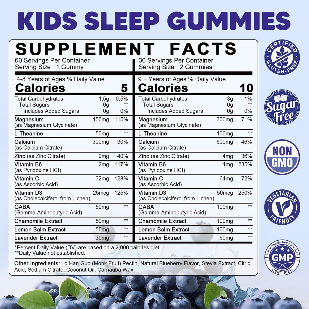 YANLUOBO Kids Sleep Gummies bear shape makes bedtime approachable and fun for kids.