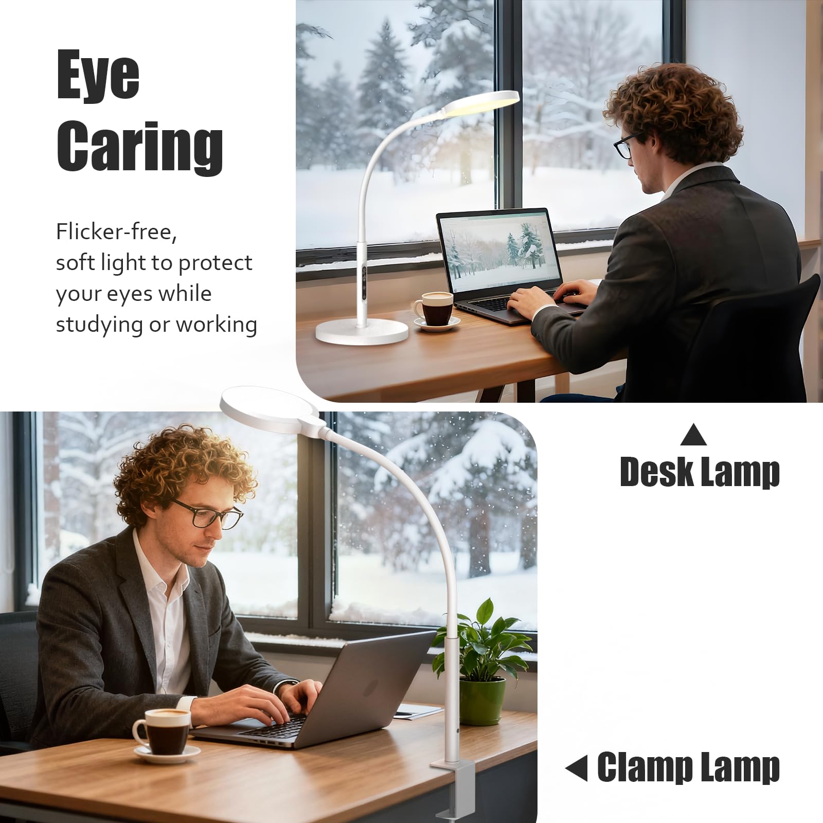 Yarah lamp with 360° gooseneck for flexible positioning during reading
