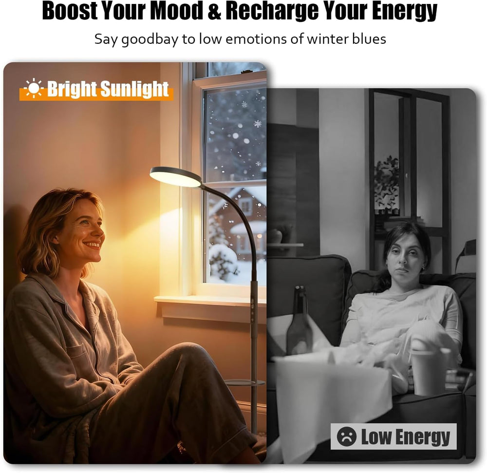 Yarah Light Therapy Lamp remote control for quick brightness and timer adjustments