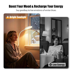 Yarah light therapy lamp remote control for effortless adjustments from across the room