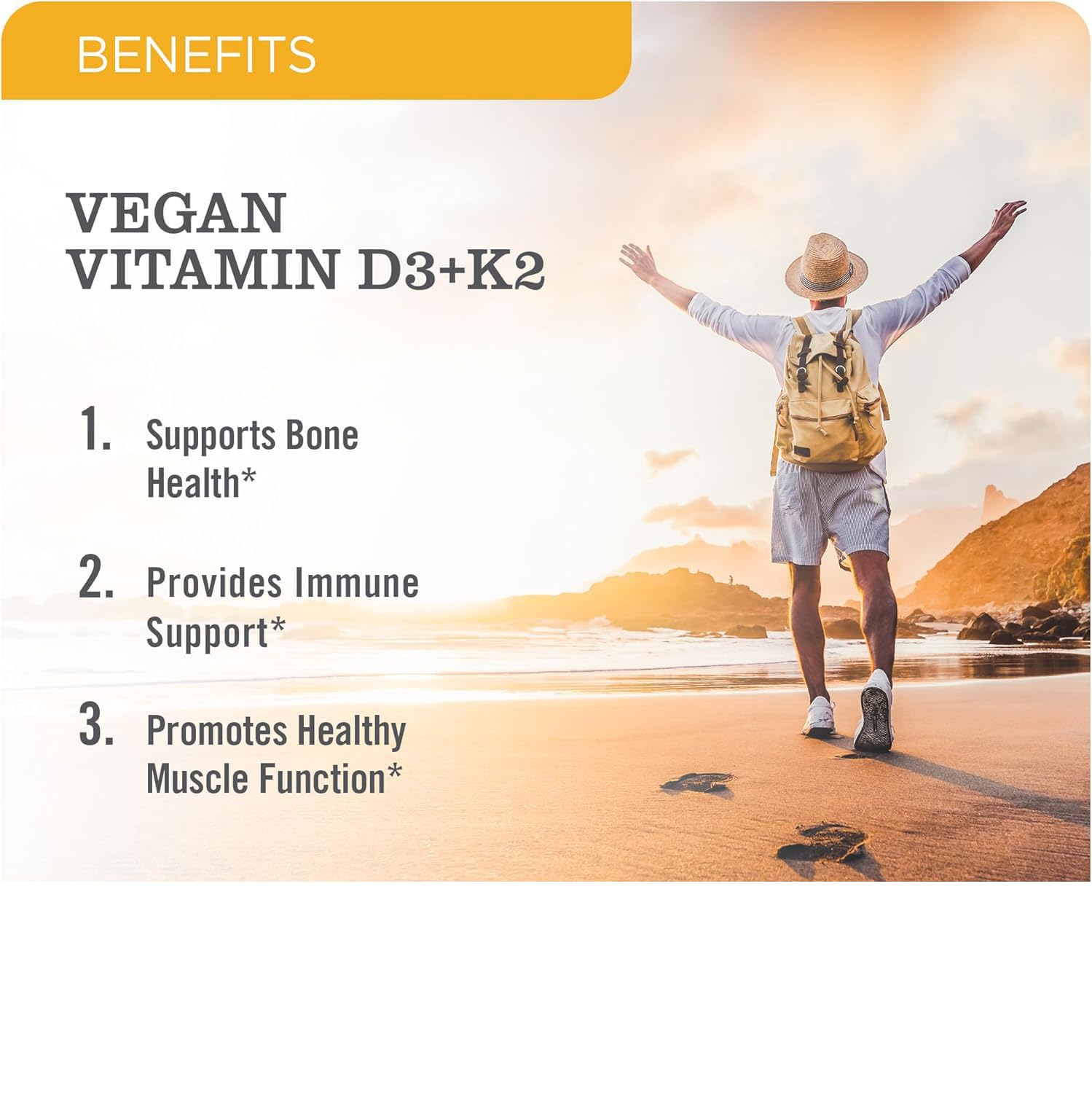 Yarima vegan D3 K2 MK7 100 mcg capsule blend