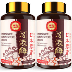 Yasumako lumbrokinase bottle pour supports easy daily supplementation