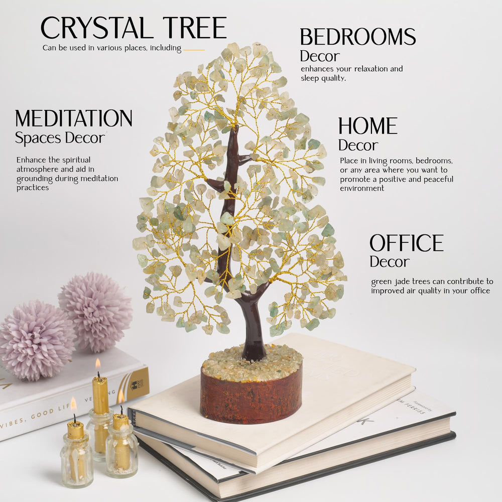 YATHABHISA Green Jade home decor shot complements shelves and mantels