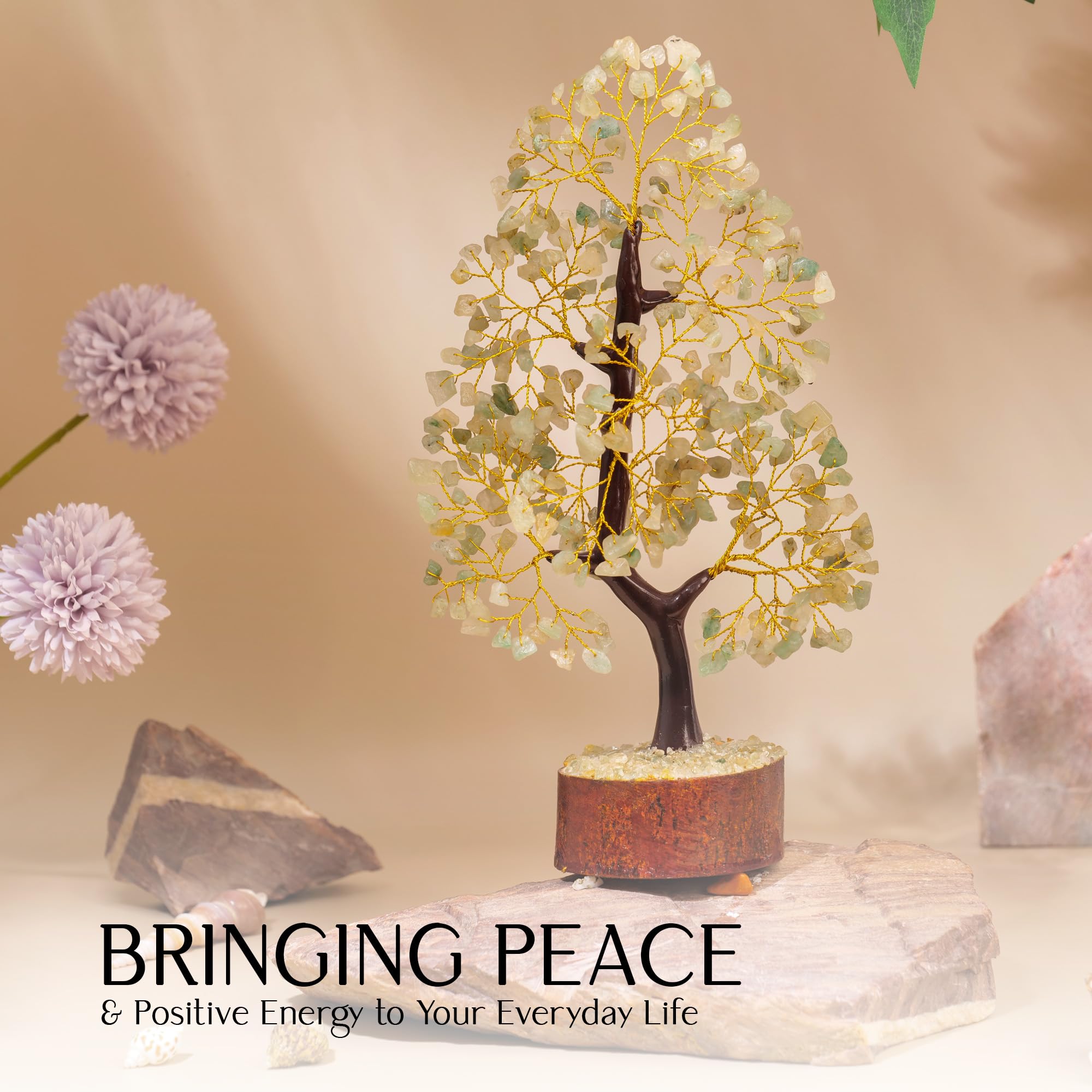 YATHABHISA Green Jade on office desk promotes a serene, productive ambiance
