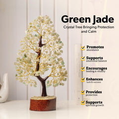 YATHABHISA Green Jade Tree base provides stable grounding for display