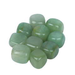YATHABHISA green jade tumble stone close-up for home decor and soothing energy