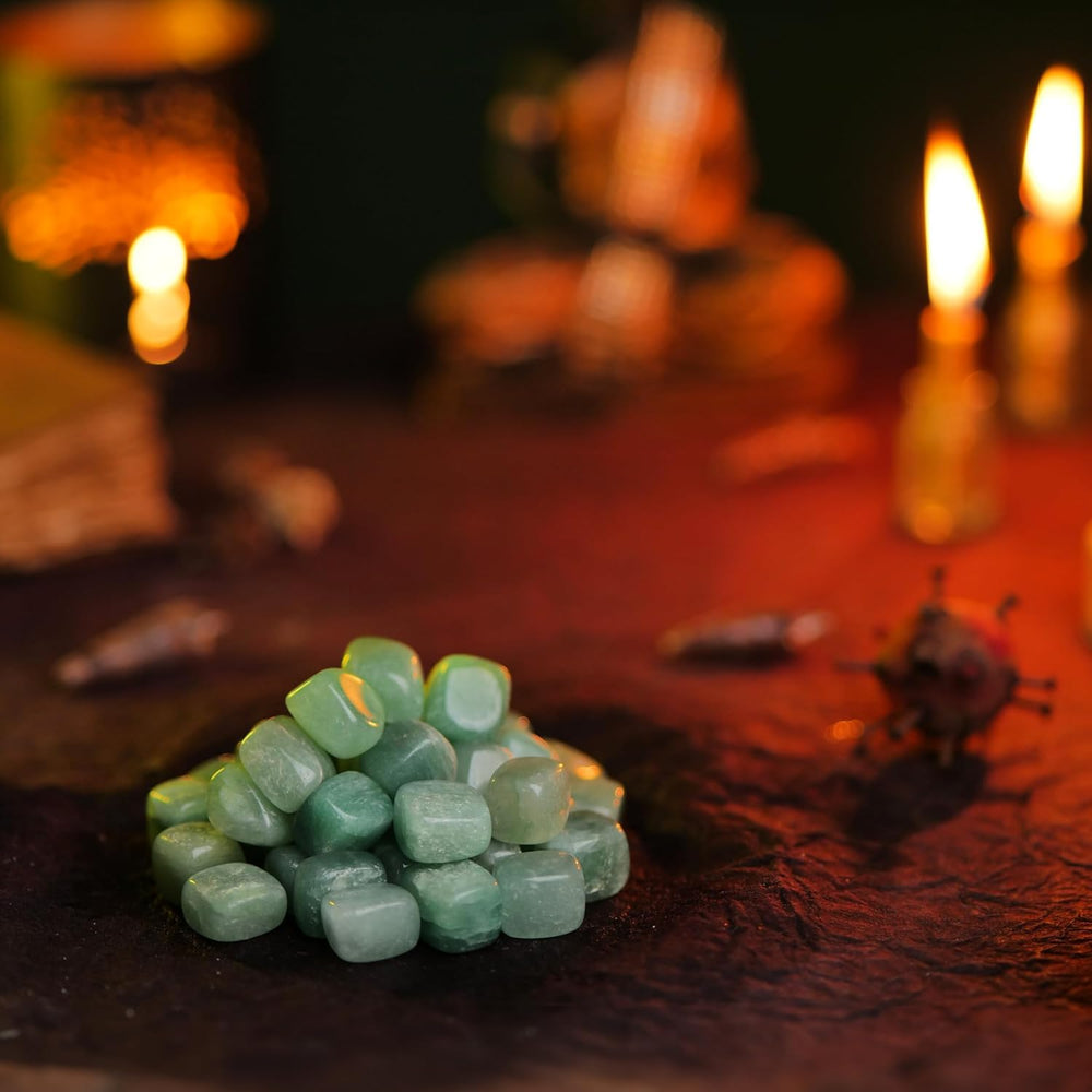 YATHABHISA green jade stone craft for gifts and decor