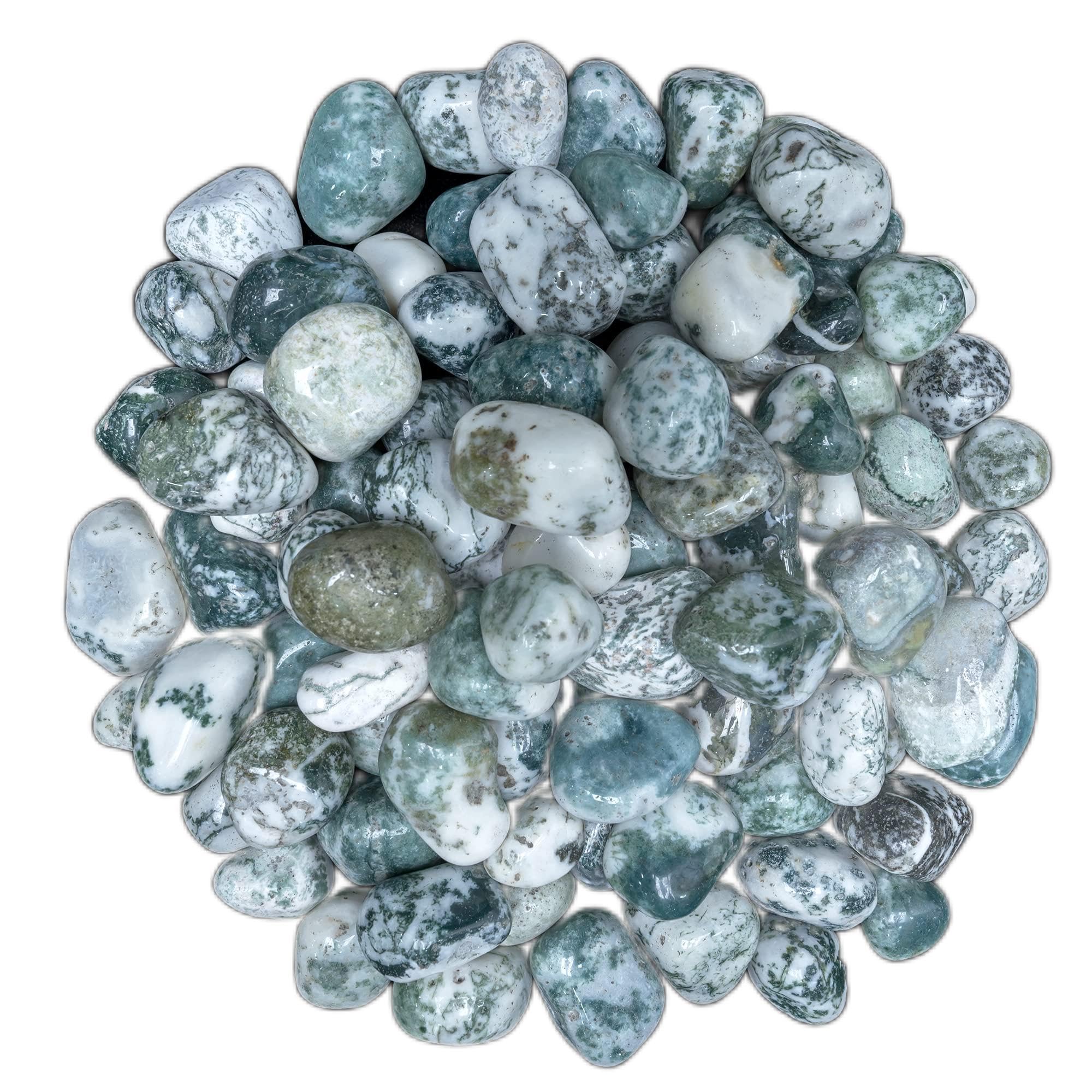 YATHABHISA rainbow agate tumbled stones pack for home decor and meditation