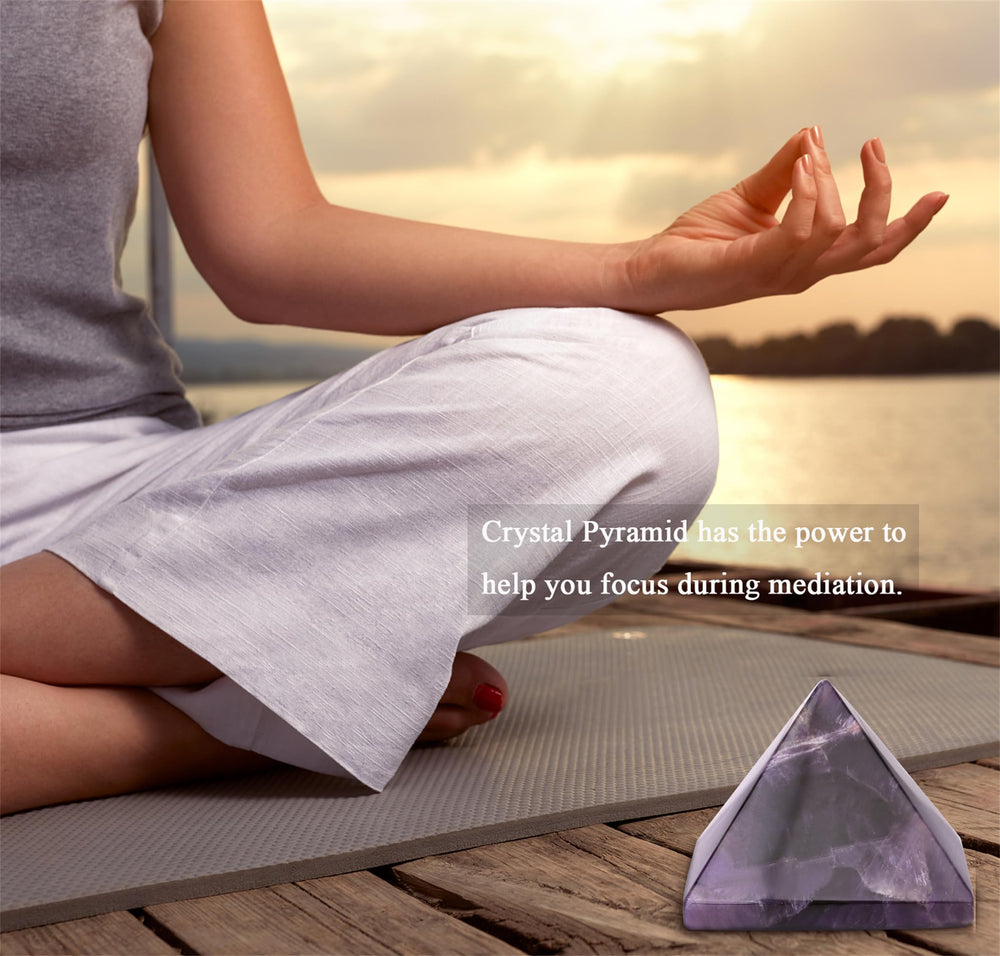 YATOJUZI soothing amethyst crystal helps reduce mood swings and creates a calm space.
