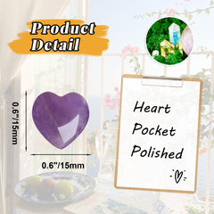 YATOJUZI amethyst hearts; versatile gift for crystal lovers.
