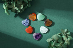 YATOJUZI amethyst heart crystal promotes relaxation and clarity
