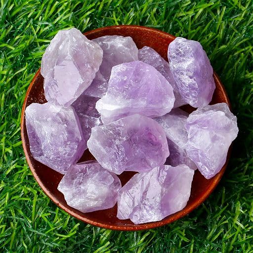 Yatojuzi Amethyst rough stones pieces ideal for chakra balancing and fountain decor