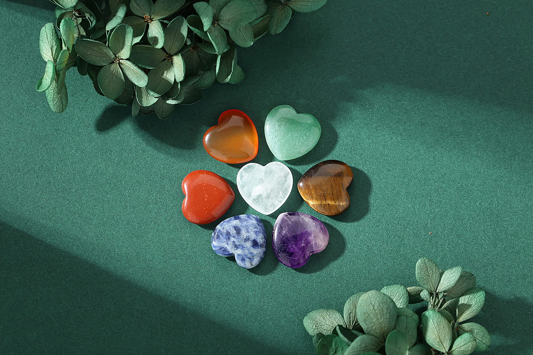YATOJUZI blue solidate heart crystal supports focus and balance