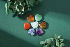 YATOJUZI blue solidate heart crystal supports focus and balance