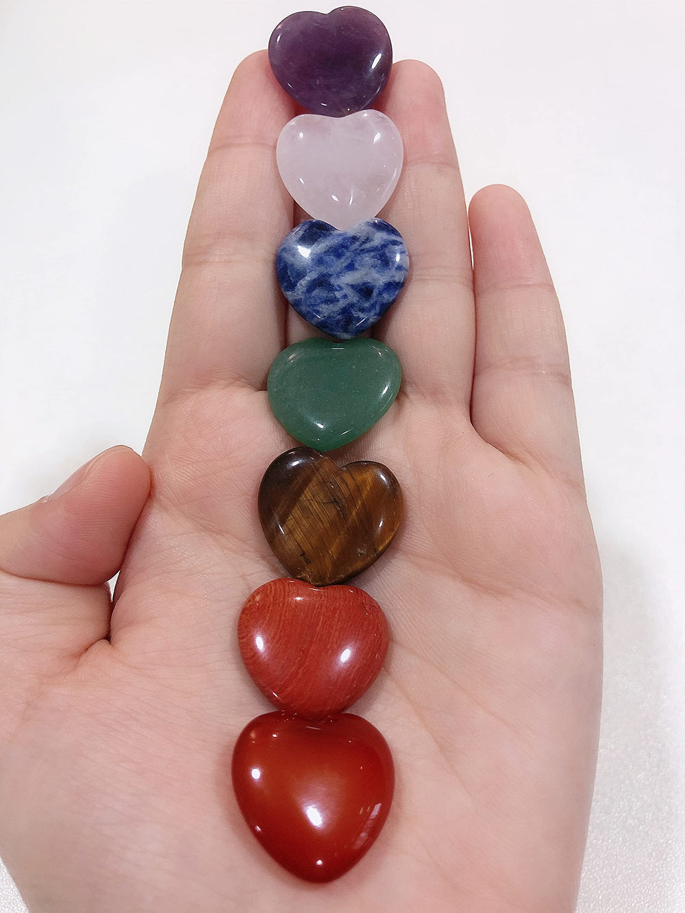 YATOJUZI carnelian agate heart crystal boosts motivation and warmth