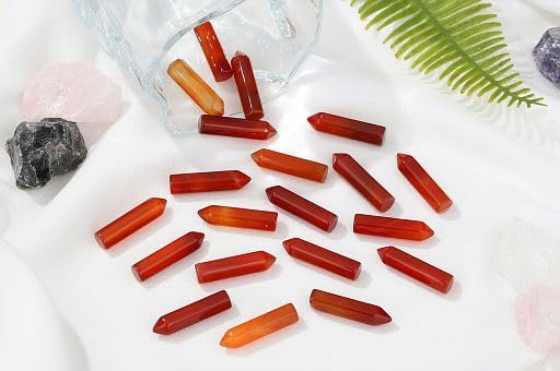 YATOJUZI crystal stones close-up, varied sizes and colors for natural energy.