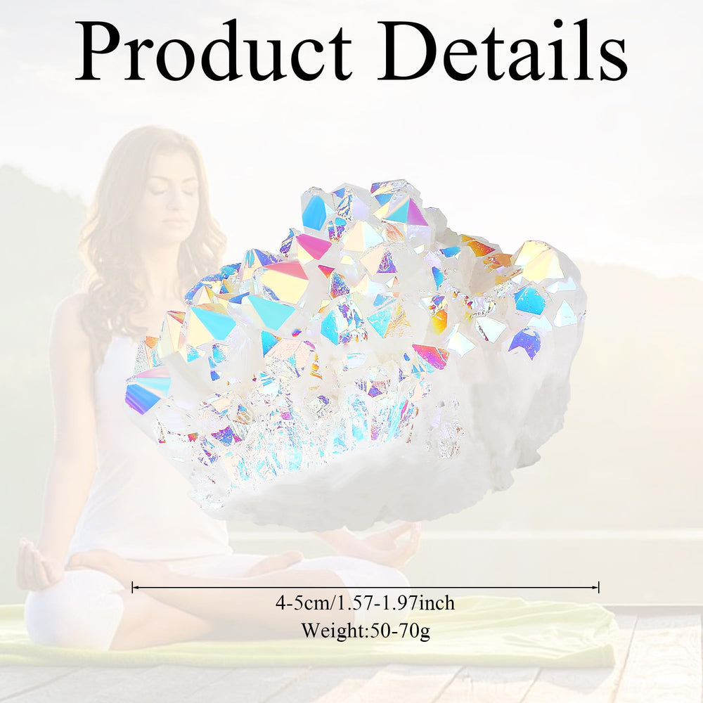YATOJUZI desk decor crystal cluster to elevate workspace ambiance.