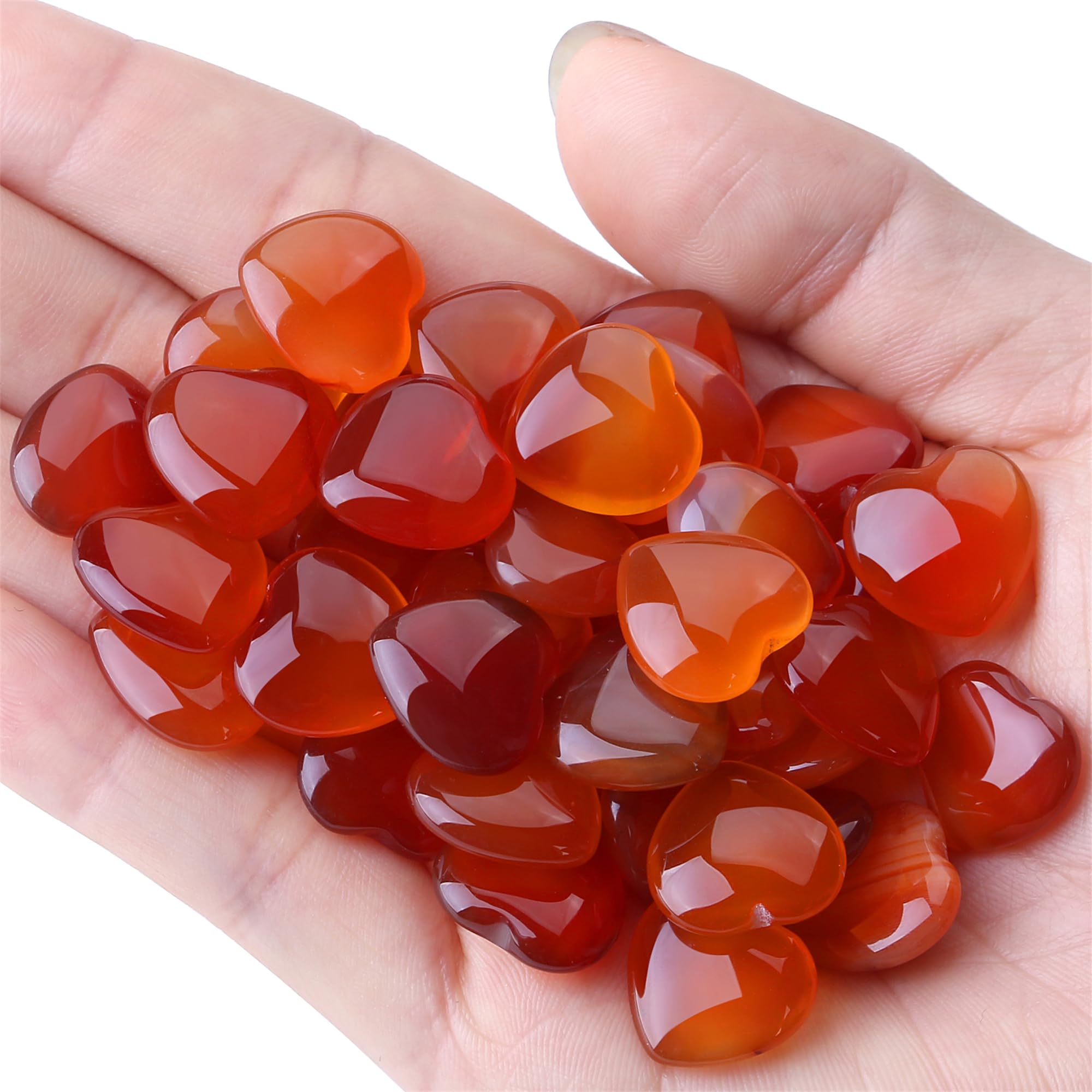 YATOJUZI energy crystal red carnelian piece supporting focus during meditation