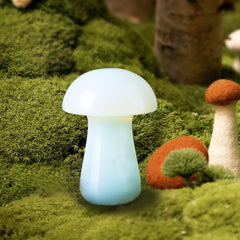 YATOJUZI hand-carved mushroom detail, tactile sculpture for elegant desk decor.