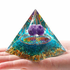 YATOJUZI healing crystal tower with chakra focus design for meditation ambience.