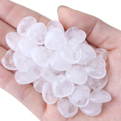 YATOJUZI heart crystal pocket set highlighting natural polish and size