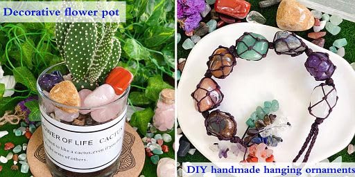 YATOJUZI lapis lazuli tumbled stones as aroma diffuser accents.