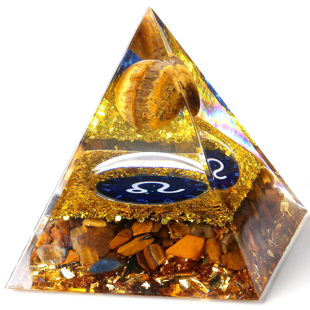 YATOJUZI Leo tower crystal for focused energy on your desk.